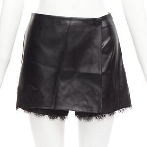 Ermanno Scervino Leather Wrap Skort